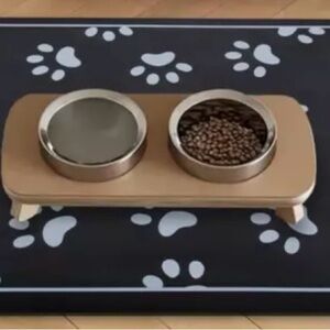 Pet Feeding Mat-Absorbent Dog Mat for Food and Water Bowl-No Stains Quick Dry